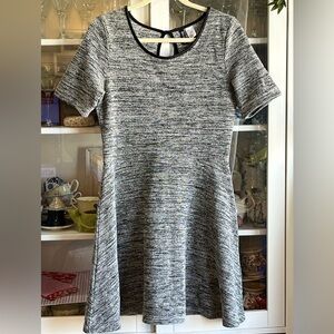 H&M (Divided) Black/Grey Casual Dress Fit & Flare Size 12